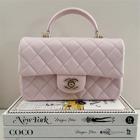 chanel sakura pink bag|The Complete Guide to the Chanel 22P Classic Mini Handle.